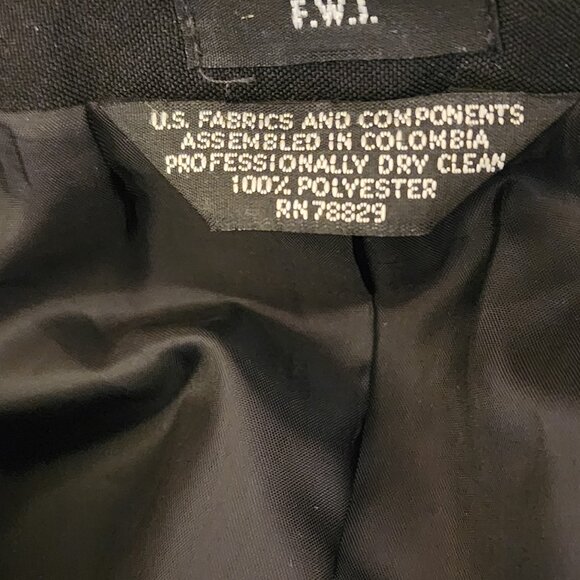 FWI Black Tuxedo Blazer Jacket Men’s 44R Approx | Satin Lapel | Formalwear - Picture 7 of 7